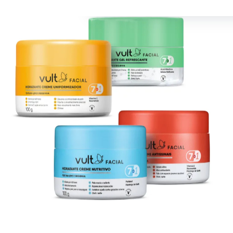 Hidratante Creme Vult Facial Vegano 100g