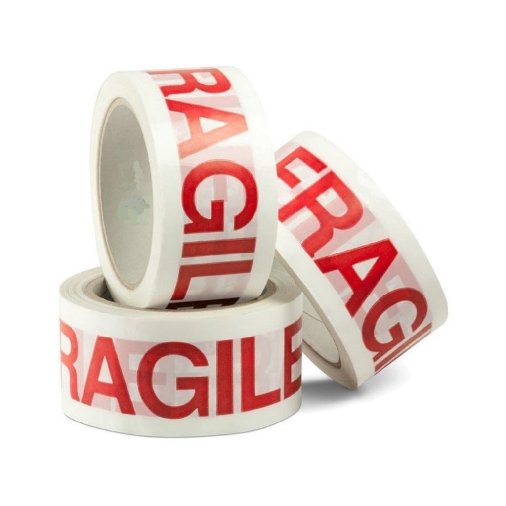 Fita Adesiva Cuidado Fragil 100 Metros 45x100 direto da fabrica em Oferta na Shopee