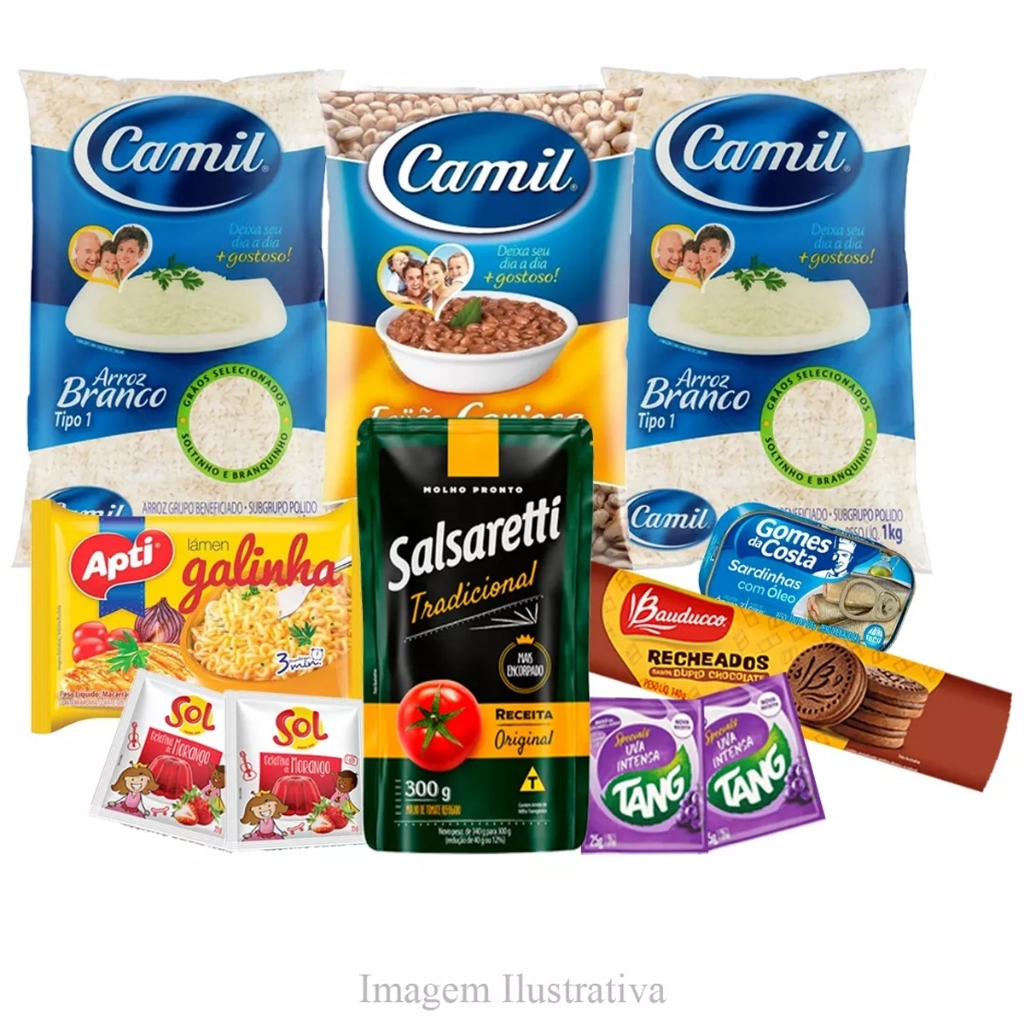 Cesta Básica De Alimentos C/ 11 Itens - Marcas Premium em Oferta na Shopee