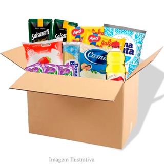 Cesta Básica De Alimentos Completa 12 Itens Super Premium em Oferta na Shopee