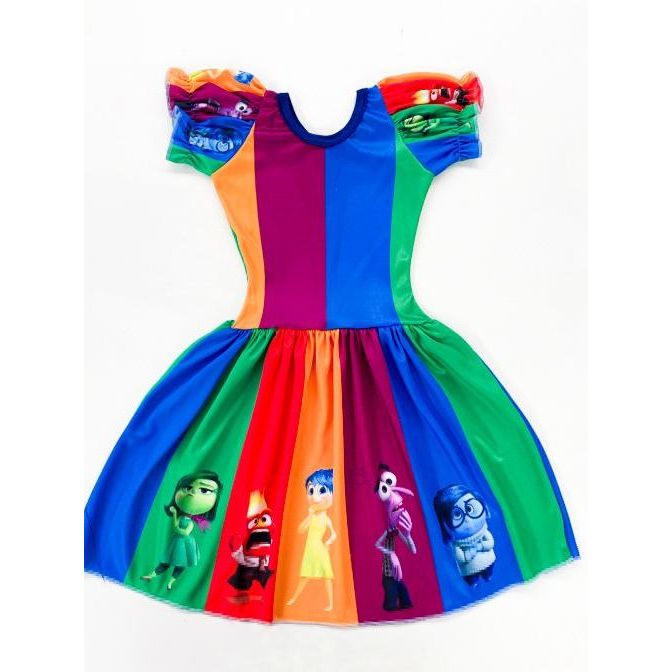 VESTIDO DIVERTIDAMENTE 2 TODOD OS PERSONAGENS ALEGRIA TRISTEZA NOJINHO ALEGRIA RAIVA ENVIO RÁPIDO