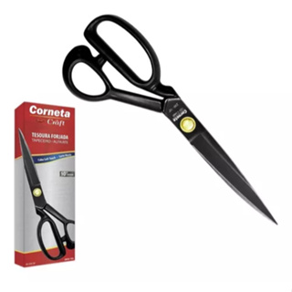 Tesoura Corneta 10 Polegadas Tapeceiro / Alfaiate / Crina em Oferta na Shopee