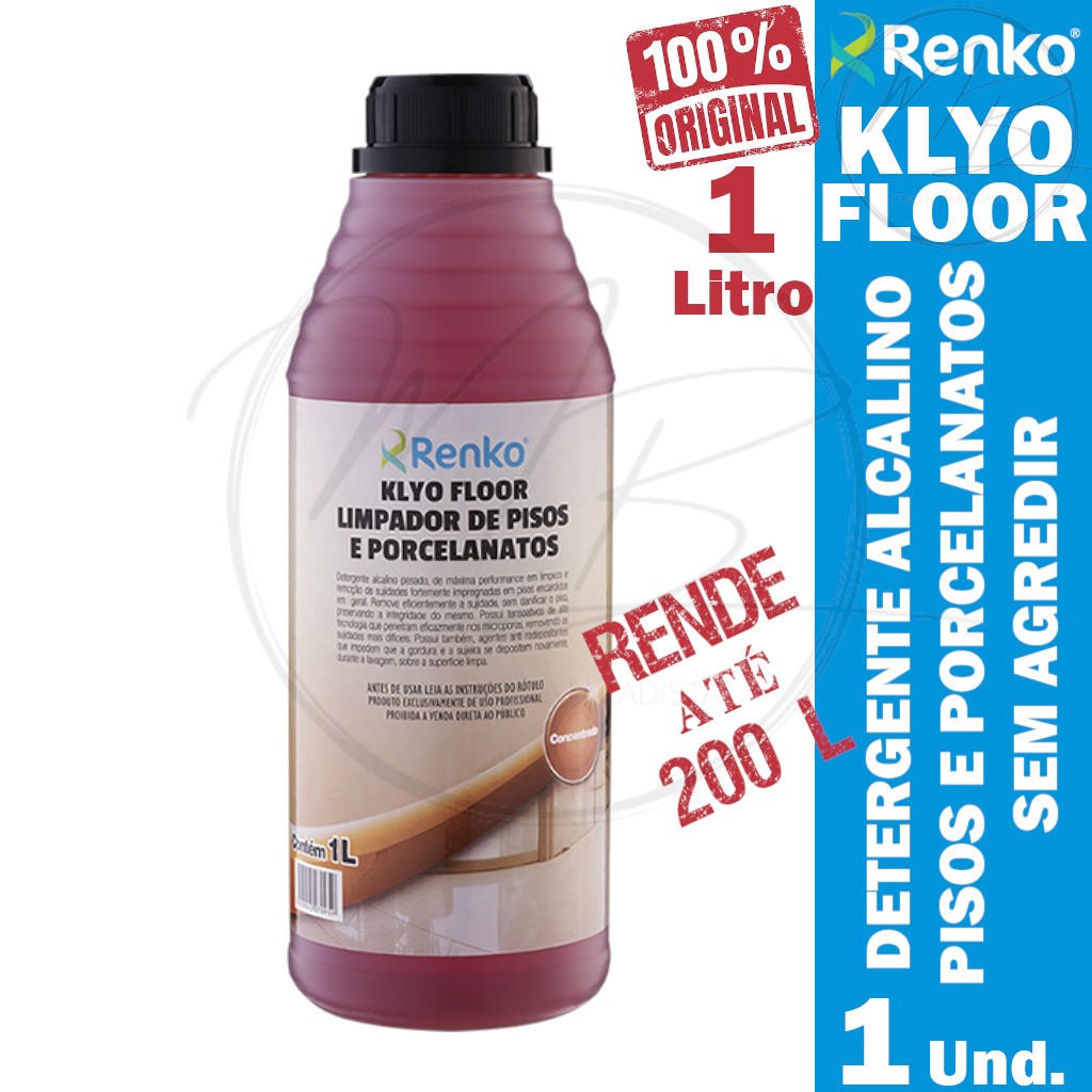 Klyo Floor Limpador De Pisos e Porcelanatos - 1 Litro Renko