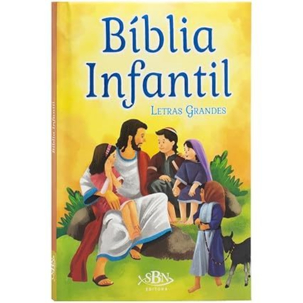 Bíblia Infantil Capa Dura – Letras Grandes para Crianças Aprenderem a Ler e Conhecer a Palavra