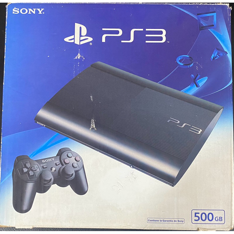 Caixa ( Vazia ) Ps3 Super Slim 500 Gigas ( não acompanha o aparelho )