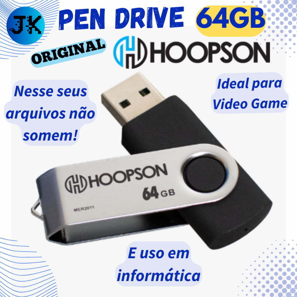 Pendrive Original Hoopson 64gb, 32Gb, 16Gb, 8Gb