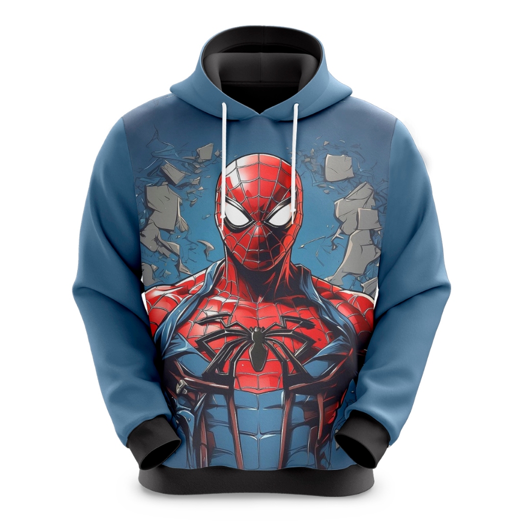 Blusa de Moletom Sublimado Infantil Desenho Super Heróis  Lançamento
