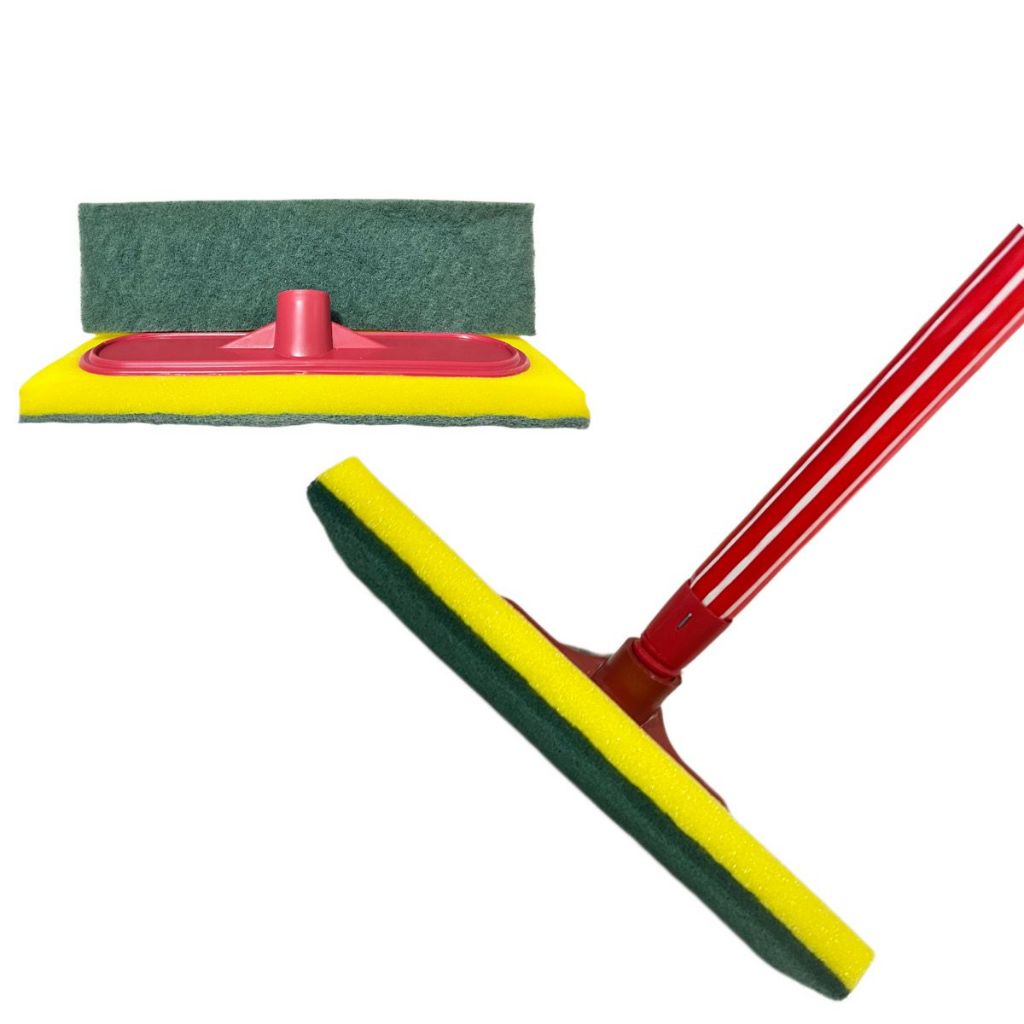 Lava Azulejo com cabo esfregao abrasivo esponja limpa piso em Oferta na Shopee