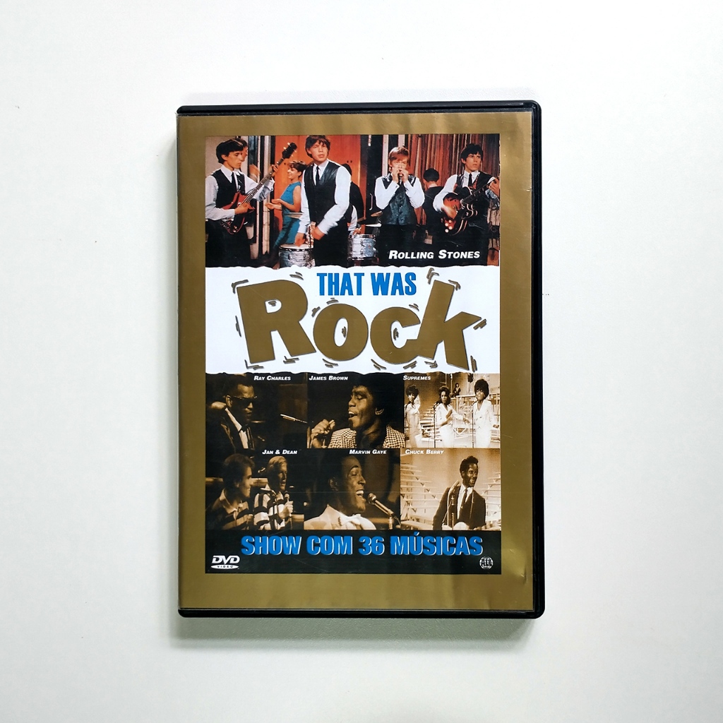 DVD That Was Rock - Show com 36 Músicas - Rolling Stones, Ray Charles, James Brown, Supremes, Jan & Dean, Marvin Gaye