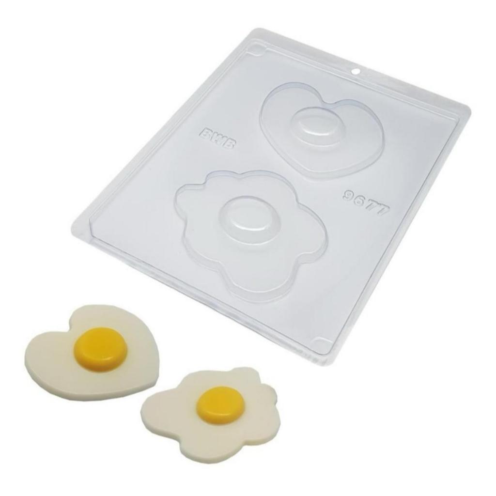 Forma Para Chocolate Acetato Simples Ovos Fritos 9677 Bwb - Chocolate Gourmet