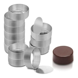 Forma Pão De Mel N°3 Kit com 24 Unidades em Alumínio Fundo Falso 7,5cm (Chicky Formas) em Oferta na Shopee