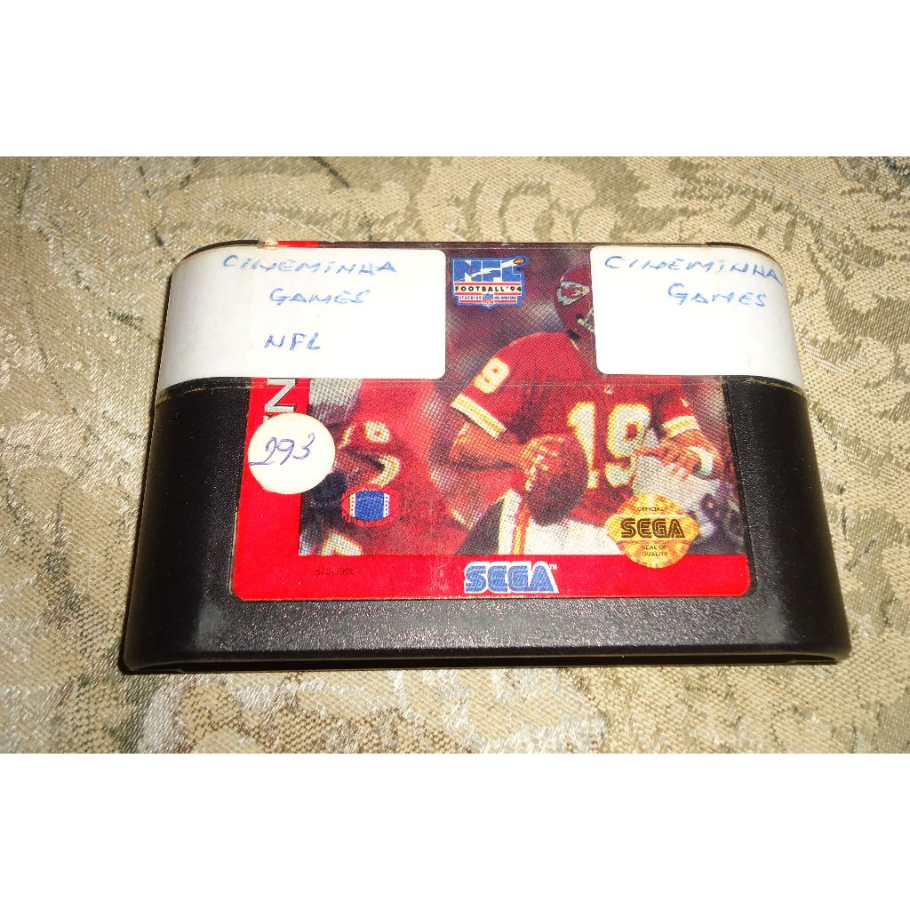 Fita NFL Football 94 Starring Joe Montana Original - Mega Drive