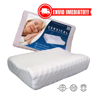 Travesseiro CERVICAL Ortopédico Pillow MAGNÉTICO com Infravermelho Terapêutico em Oferta na Shopee