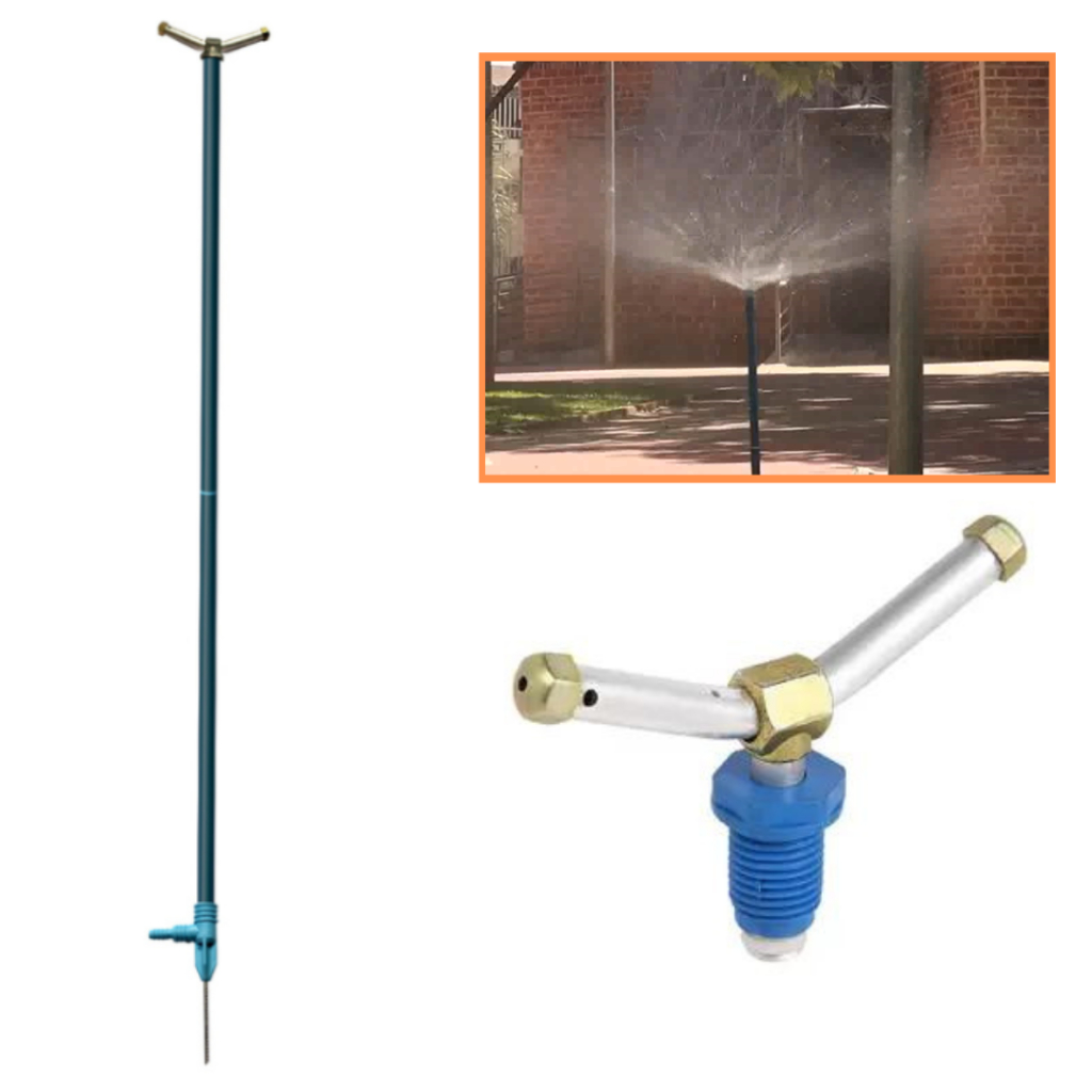 Aspersor 1m Metal Para Horta Jardim Giratório 360° Irrigador para Plantas Araújo AR-100 Irrigação