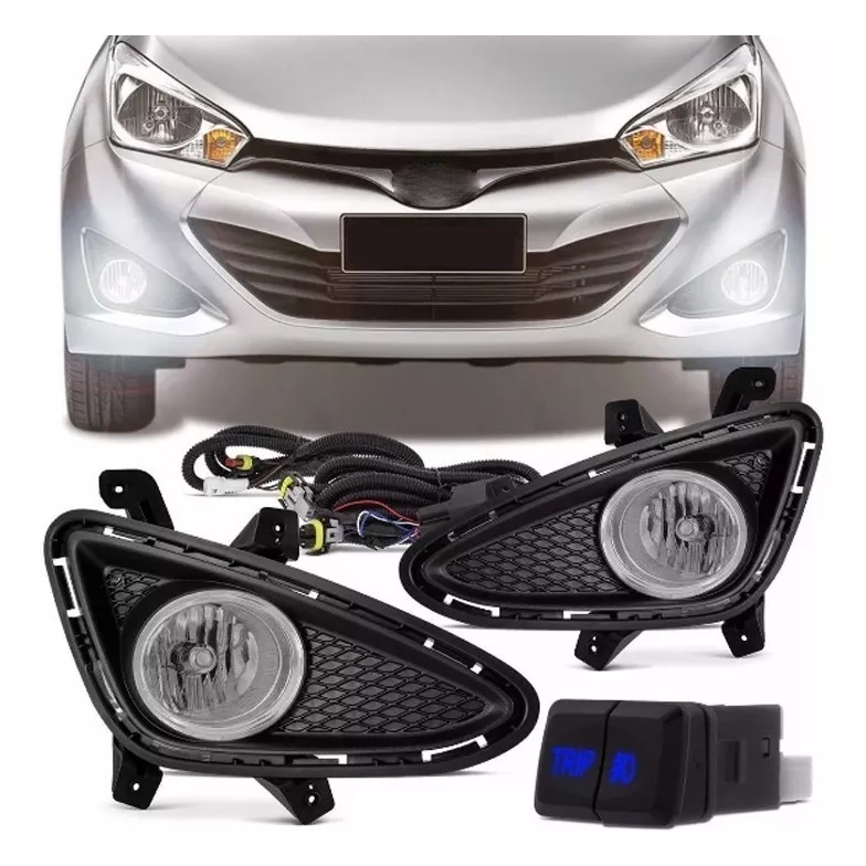 Kit Farol De Milha Neblina Hb20 2013 2014 2015