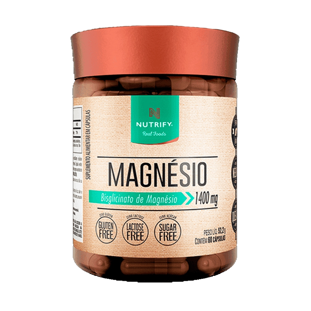 Magnésio Bisglicinato 1400mg - 60 Cápsulas - Nutrify - Health
