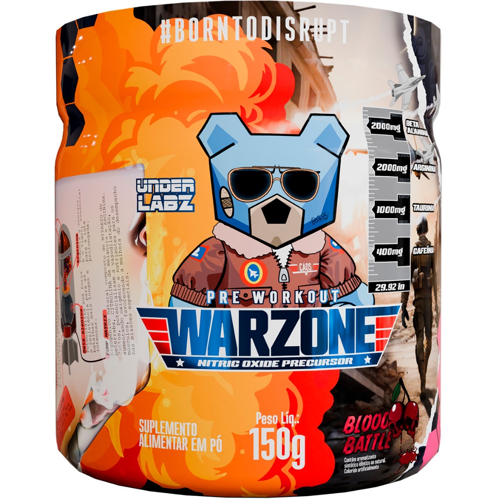 WARZONE 150G PRÉ TREINO ORIGINAL UNDER LABZ