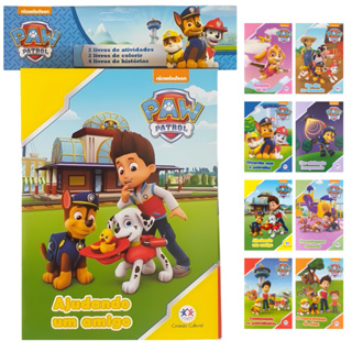 Kit 8 Livros Patrulha Canina Histórias Atividades Colorir Embalagem Econônica em Oferta na Shopee