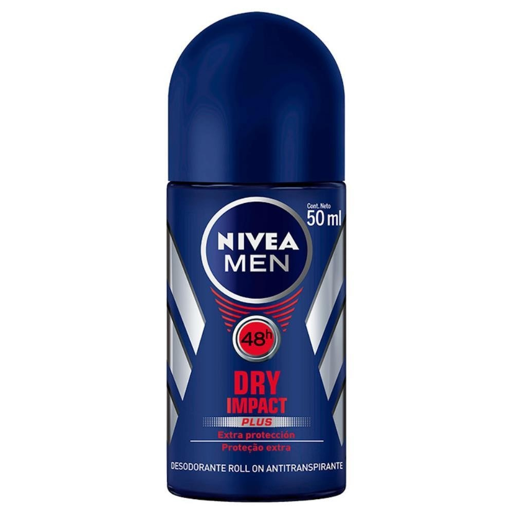 NIVEA MEN DESODORANTE ROLL-ON DRY IMPACT COM 50ML em Oferta na Shopee