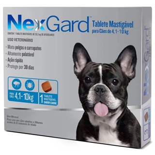 Nexgard 4kg A 10kg 1 comprimido Antipulgas e Carrapatos Para Cachorro em Oferta na Shopee