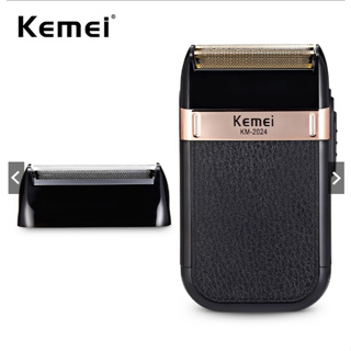 Maquina de barbear shaver KM-2024 Barbeador para Acabamento Sem Fio elétrico Bivolt Recarregável USB em Oferta na Shopee