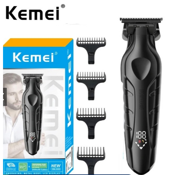 Kemei 2269 Aparador De Cabelo Sem Fio Clipper Elétrico Cabeça Máquina Profissional De Barbeiro Kemei - Beauty