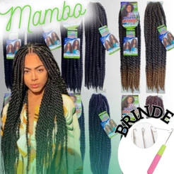 Cabelo Twist Havana Mambo Para Crochet Braids + Agulha