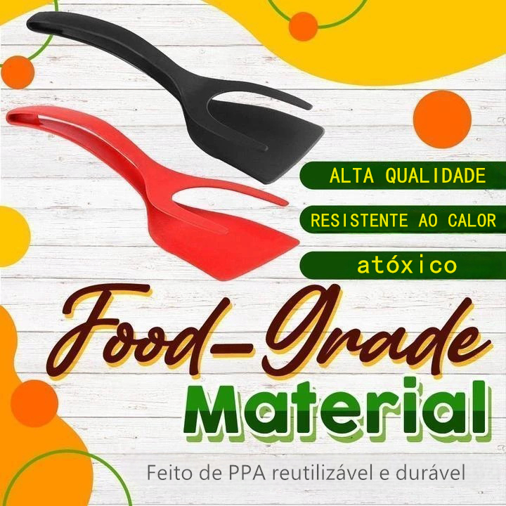 KIT  Espátula de Nylon Multiuso Com peagador para ovos bife panqueca Tapioca cozinhha em Oferta na Shopee