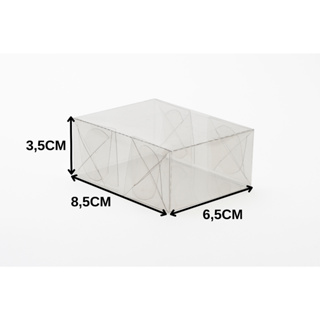 25 Caixas Acetato transparente 8,5X6,5X3,5 P/Doces, Lembrancinhas, Decoração(A8-T). em Oferta na Shopee
