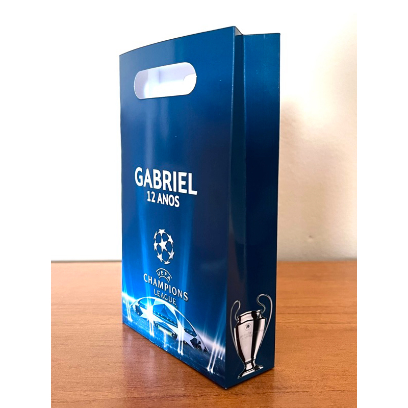 30 Sacolinha Surpresa Champions Personalizada - Lembrancinha de aniversário