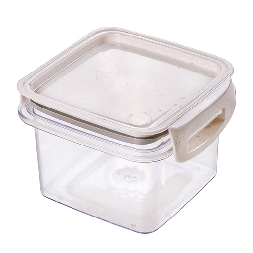 Pote Hermético Quadrado 380ml  Organizador Mantimento Temperos Plasutil