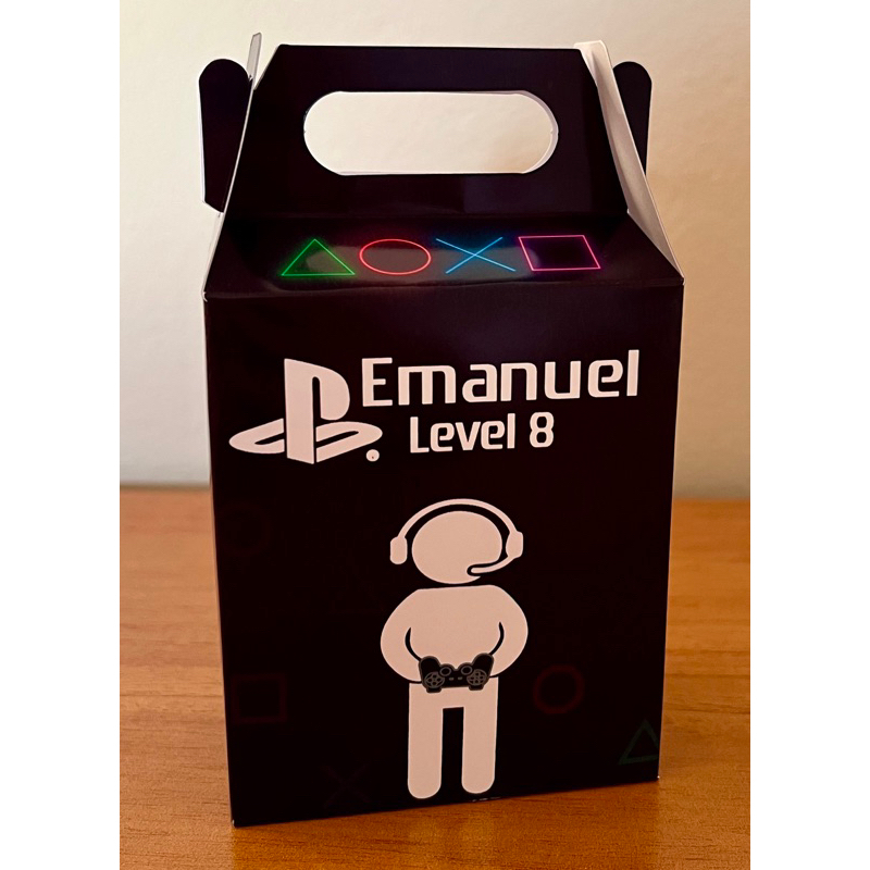 30 Unidades Caixa Maletinha Tema Playstation lembrancinha
