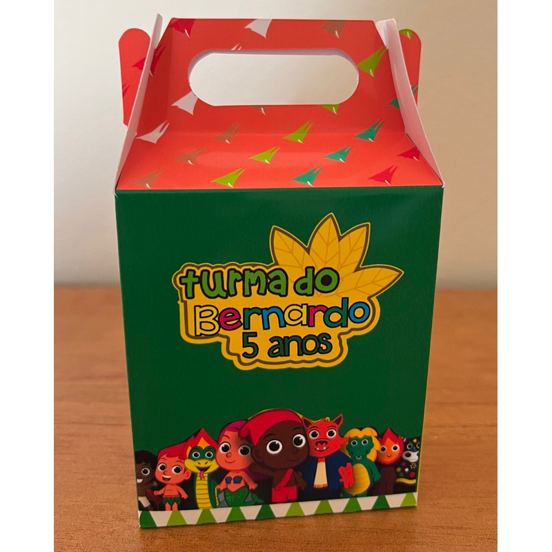 30 Unidades Caixa Maletinha Turma do Folclore lembrancinha personalizada enfeite