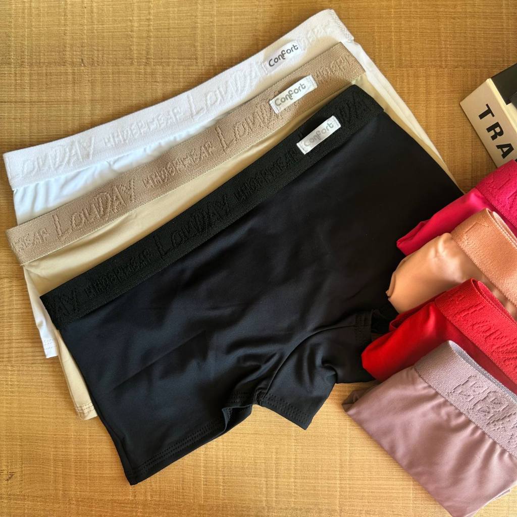 Kit 5 Cuecas Boxer Feminina Microfibra Moda Intima em Oferta na Shopee
