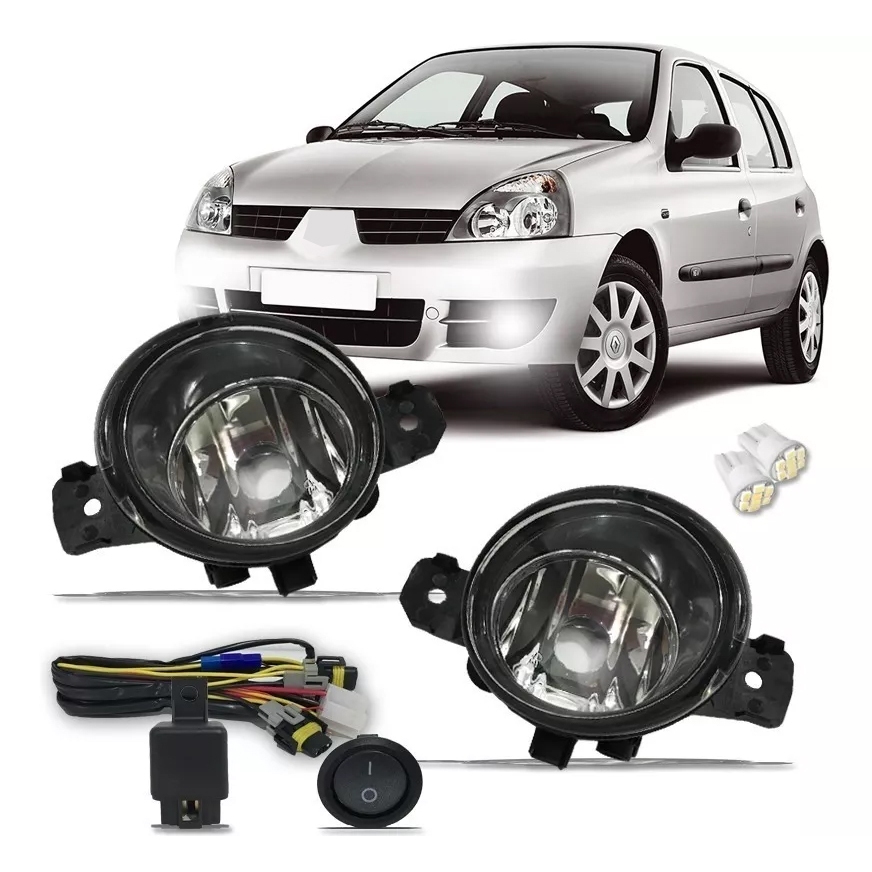 Kit Farol De Milha Renault Clio 11 2010 2009 2008 2007 2006 2005 04