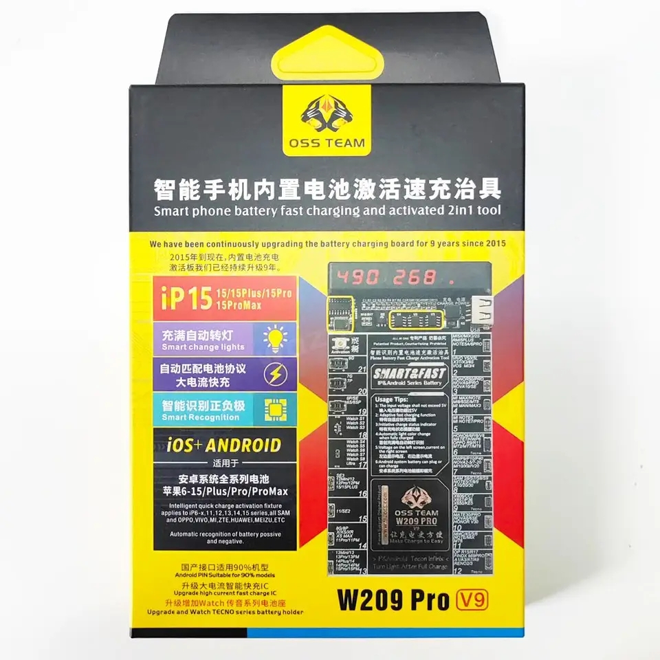 Placa De Ativação De Bateria Placa De Circuito, Testador De Carregamento, Max-28 ,W209Pro V9, iIP15Pro Max, Android