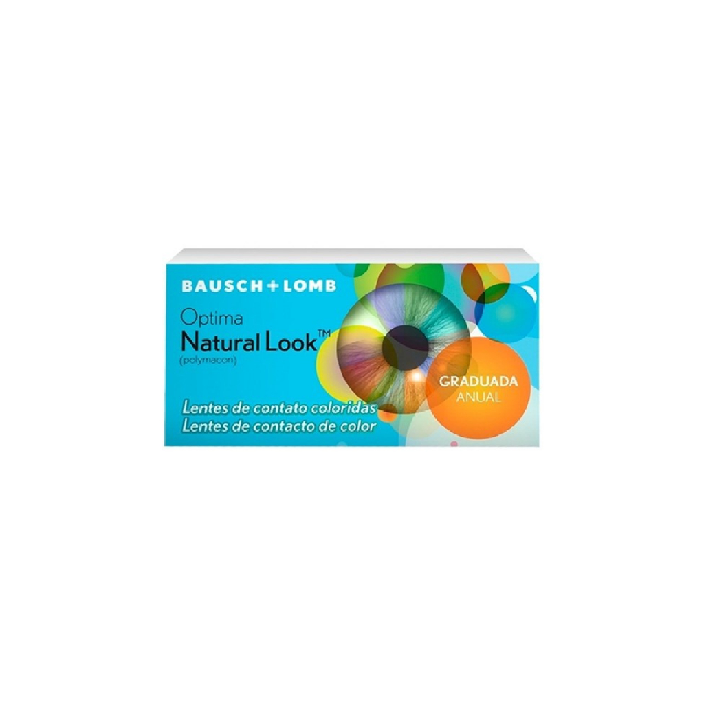 Lente de Contato Colorida Optima Natural Look MEIO PAR (1 LENTE) COM GRAU - Bausch & Lomb