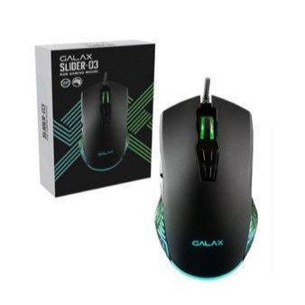 Mouse Gamer Galax Slider-03, Rgb, 7200 Dpi, 7 Botões, Preto