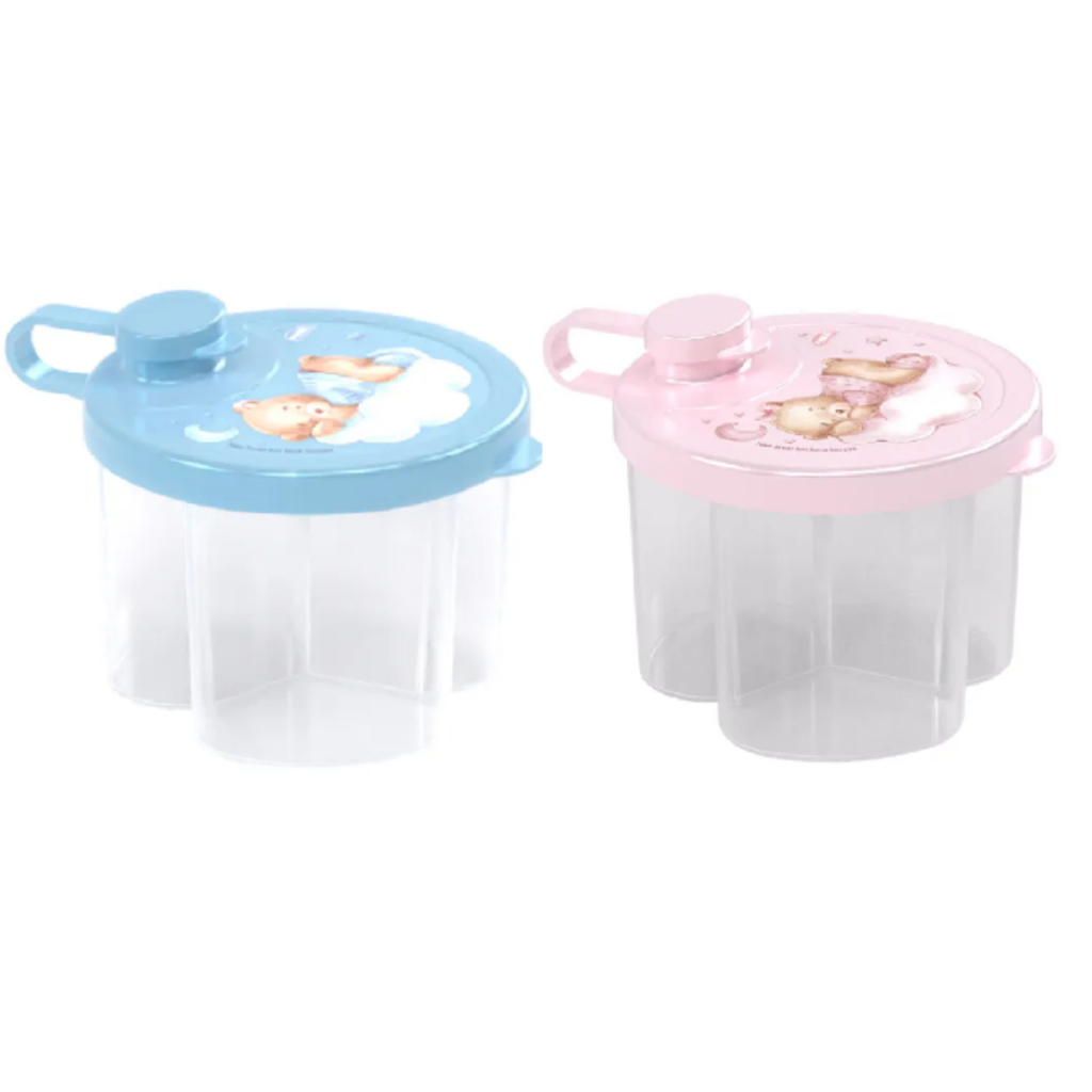 Dosador de Leite em Pó Com Divisórias - Infantil  Baby Estampas Variadas - Plasútil em Oferta na Shopee