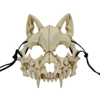 máscara de caveira lobo esqueleto para festa fantasia halloween meninos em Oferta na Shopee