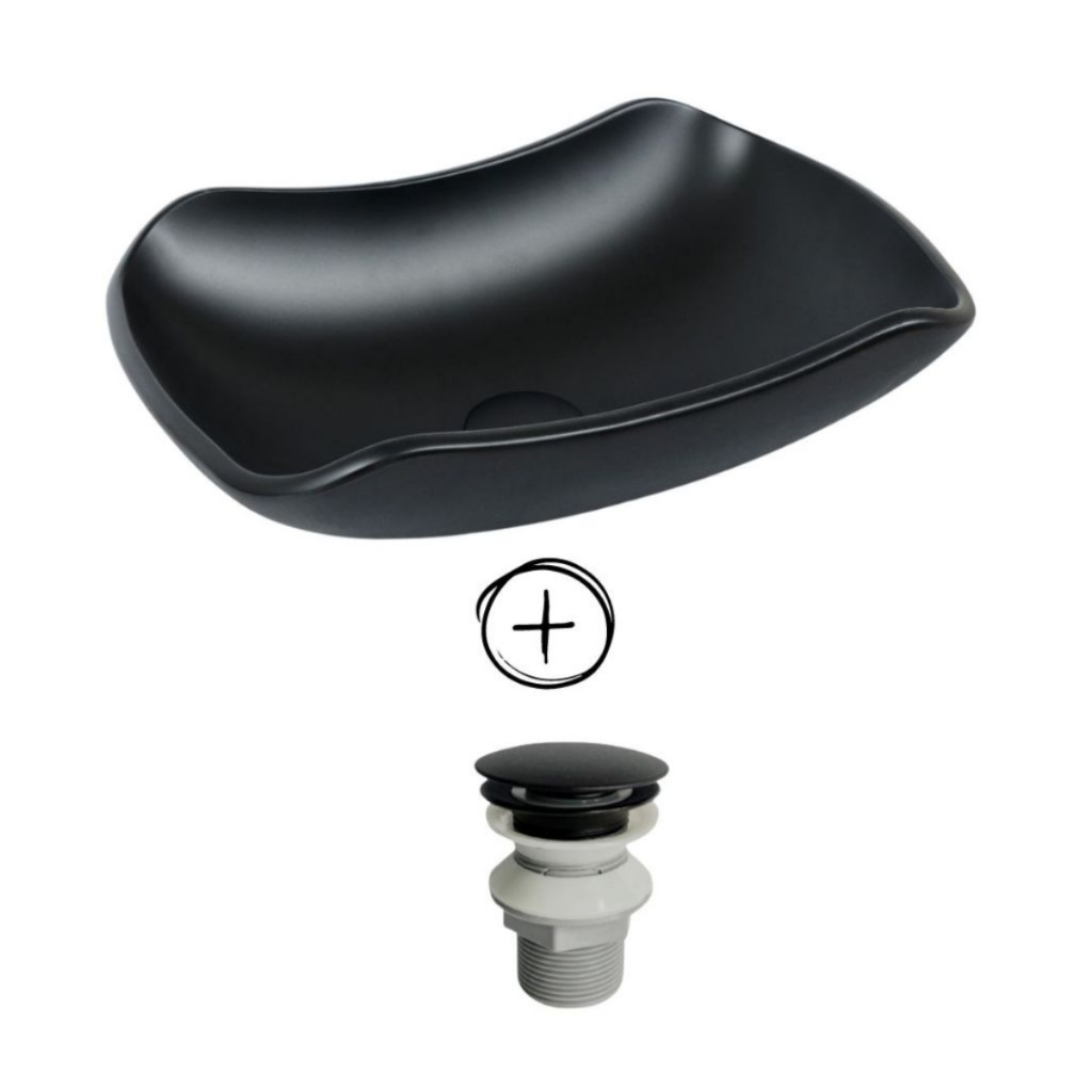 CUBA PIA DE VIDRO ABAULADA FOSCA PARA BANHEIRO E LAVABO 45X30 VÁLVULA CLICK FOSCA em Oferta na Shopee