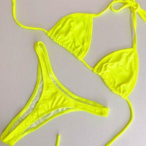 Biquíni Asa Delta  Cortininha - Estilo Praia piscina  Calcinha Fio Dental Envio em 24h