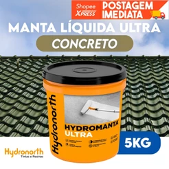 Manta Liquida Emborrachada Flexivel 5kg Hydromanta Concreto