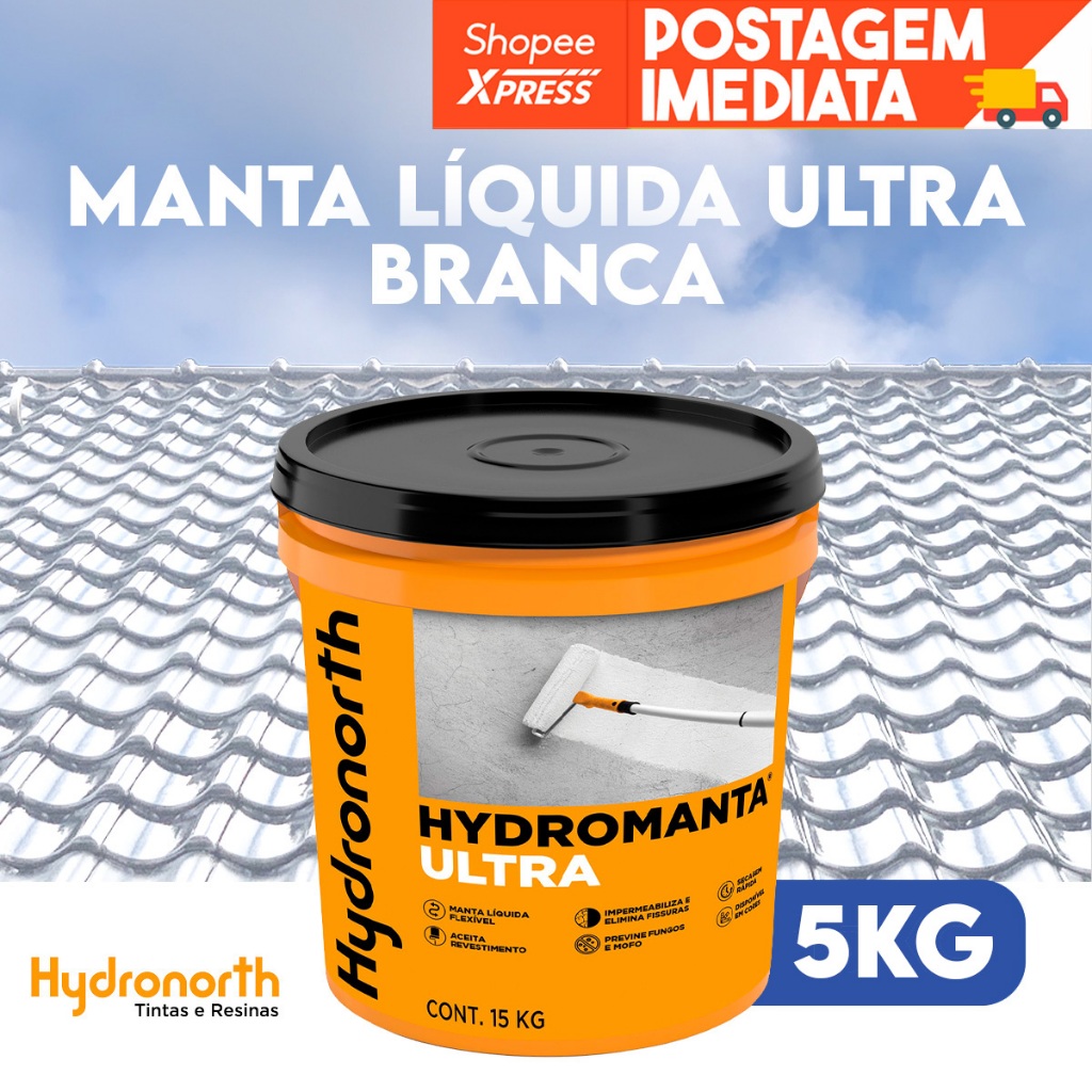 Manta Branco Emborrachada Alta Performance Hydromanta 5kg