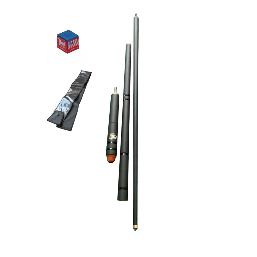 Taco de Bilhar Desmontavel preto fosco duas roscas em Oferta na Shopee