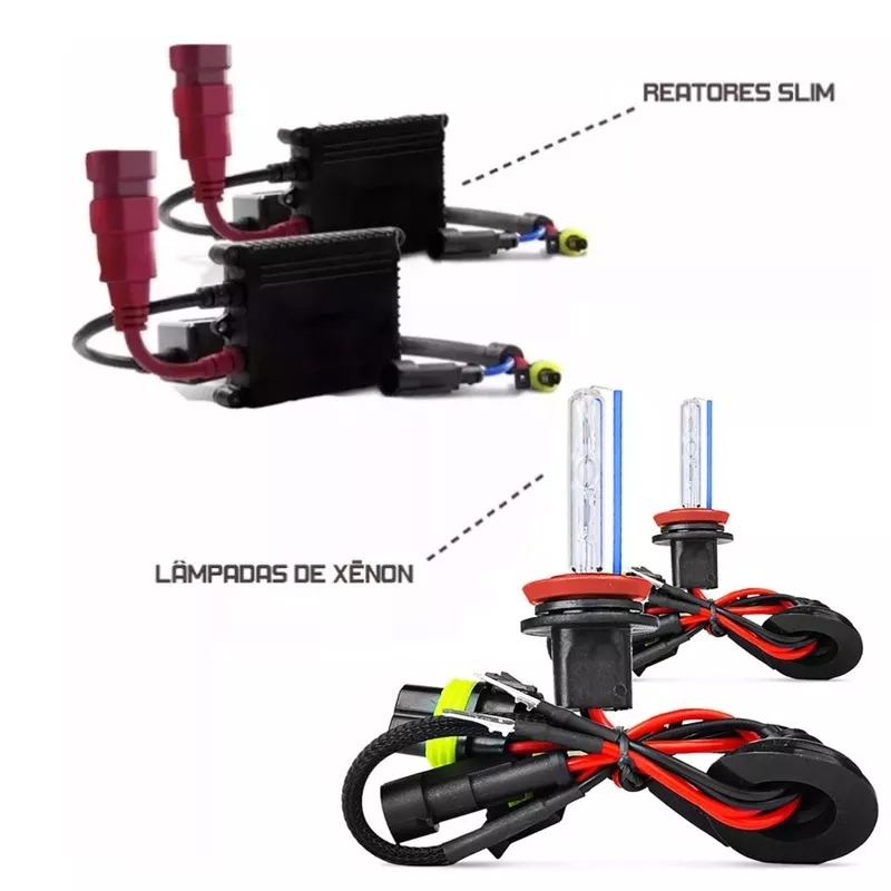 Kit Farol Milha Auxiliar Renault Clio 2004 2005 2006 2007 + Kit Xênon 8000k · foto 2