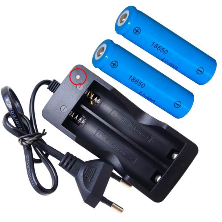 Carregador Com 2 Pilhas Duplo De Pilha E Bateria 4.2v Li-Ion 18650 Alta Qualidade CARREGAF