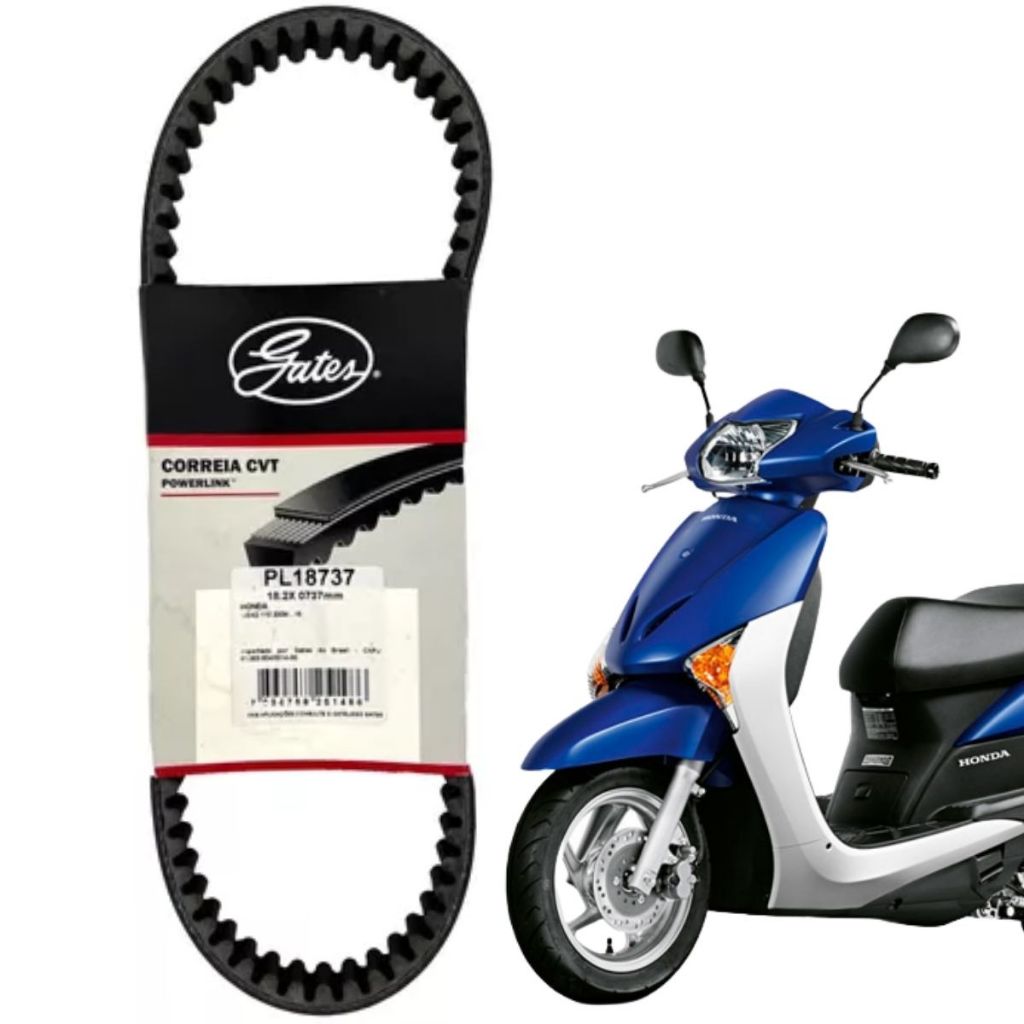 Correia Transmissão Cvt Honda Lead 110 2009 a 2018 Original Gates