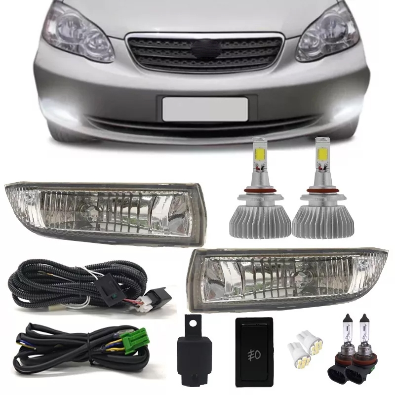 Kit Farol Milha Toyota Corolla 2003/ 2004 + Kit Super Led 6000k