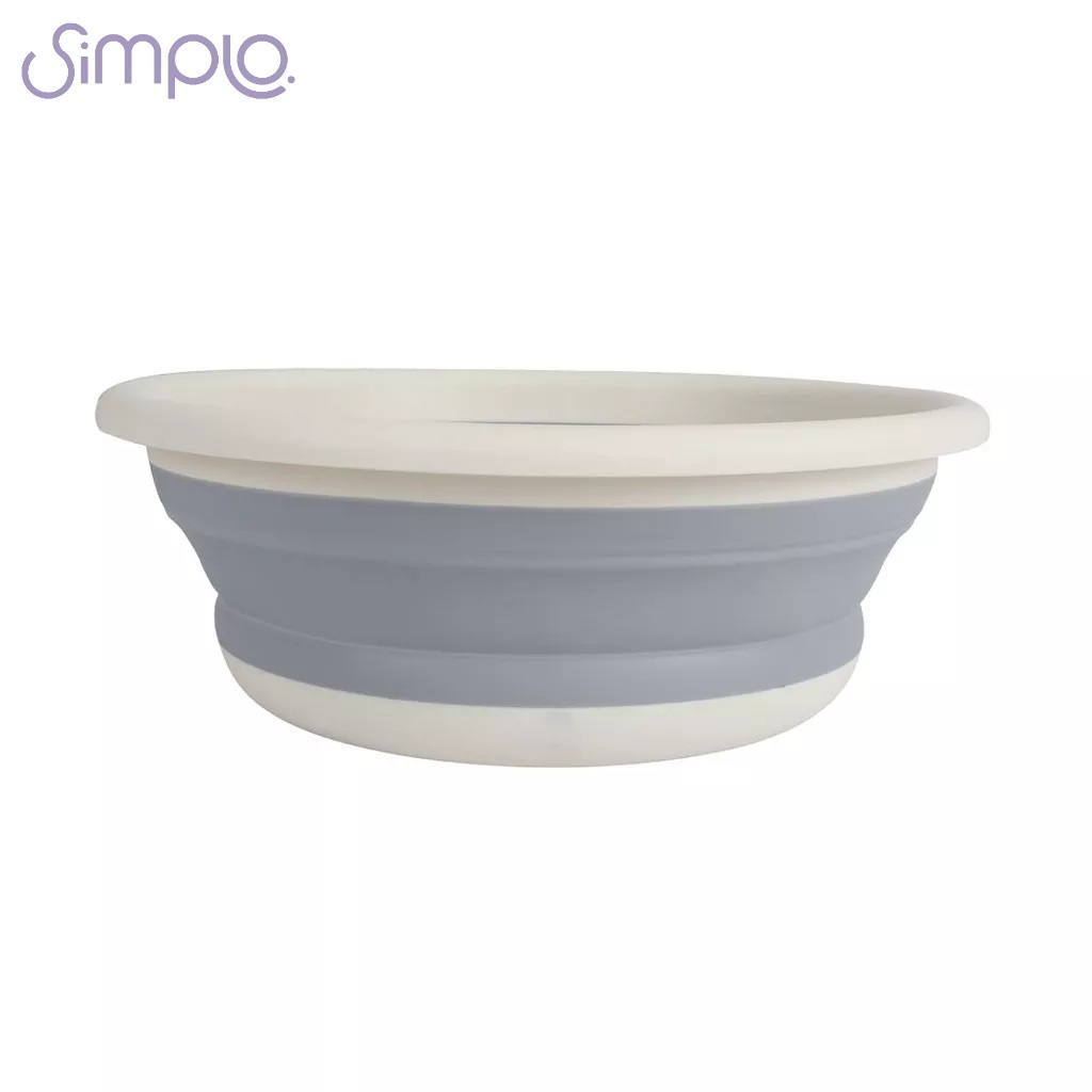 Bacia dobrável de plástico 8 litros - Simplo Limpeza Reforçada - Home & Living